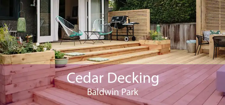 Cedar Decking Baldwin Park