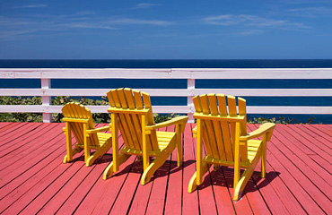 Redwood Decking in Baldwin Park