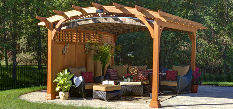 Modern Wood Pergola Installation in Baldwin Park, CA