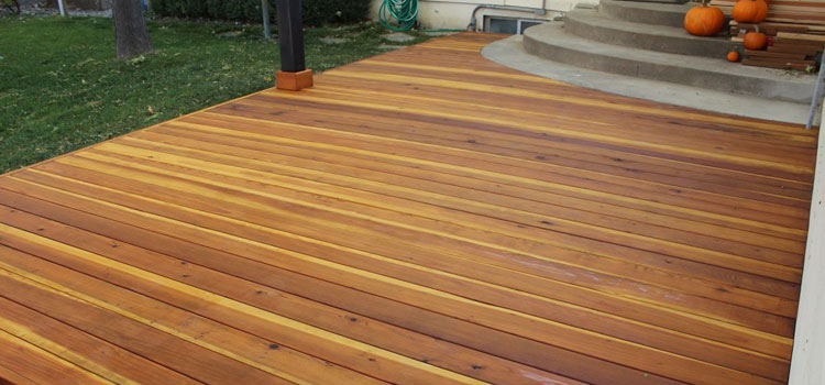 Smooth Redwood Decking in Baldwin Park, CA